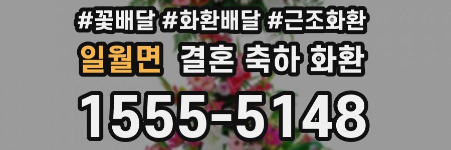 일월면 결혼 축하 화환