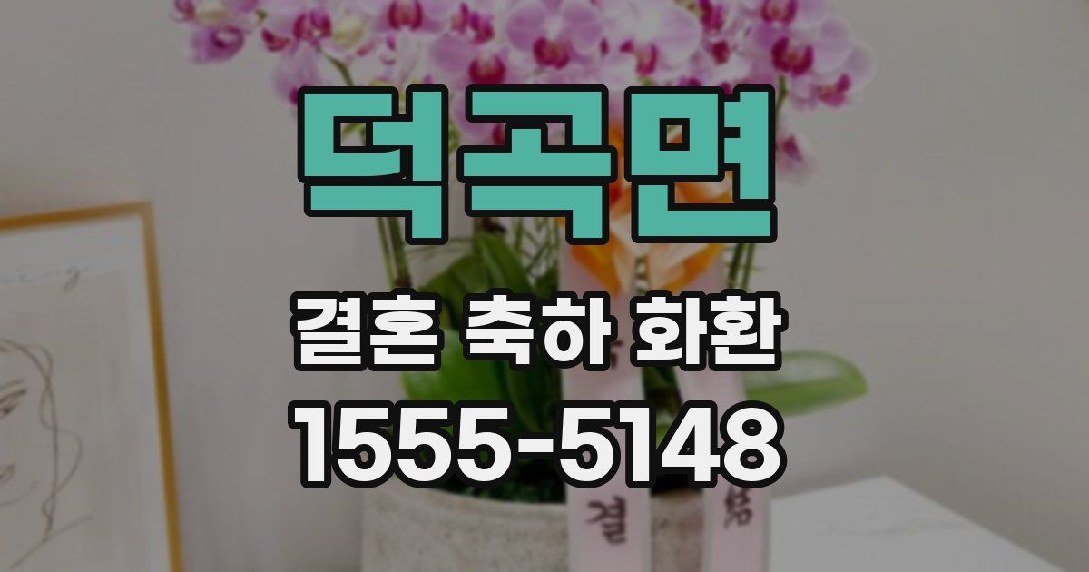 덕곡면 결혼 축하 화환