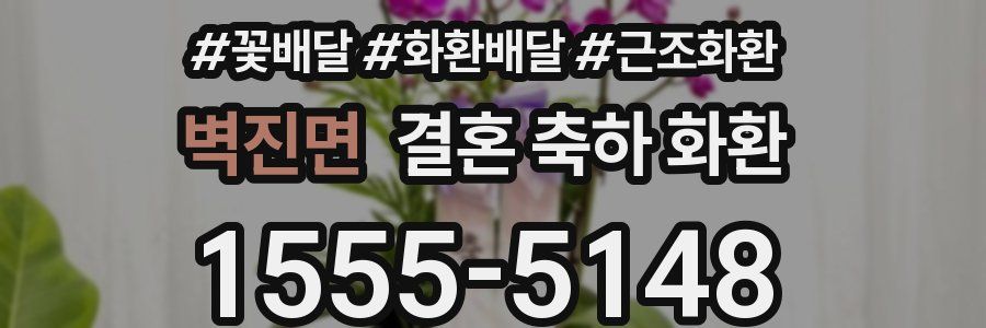 벽진면 결혼 축하 화환