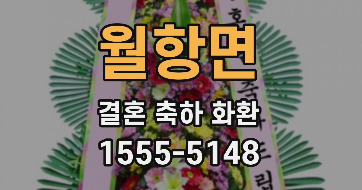 월항면 결혼 축하 화환