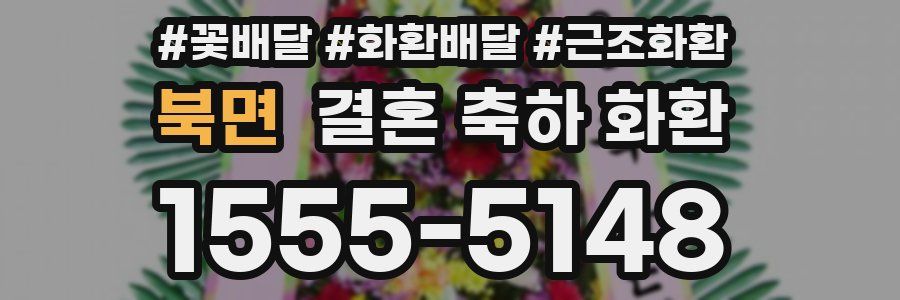 북면 결혼 축하 화환