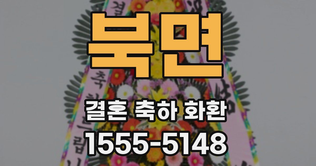 북면 결혼 축하 화환