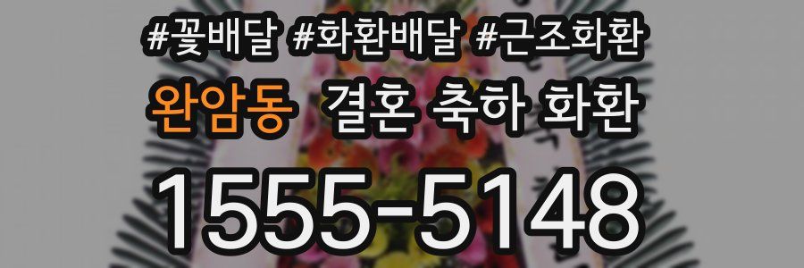 완암동 결혼 축하 화환