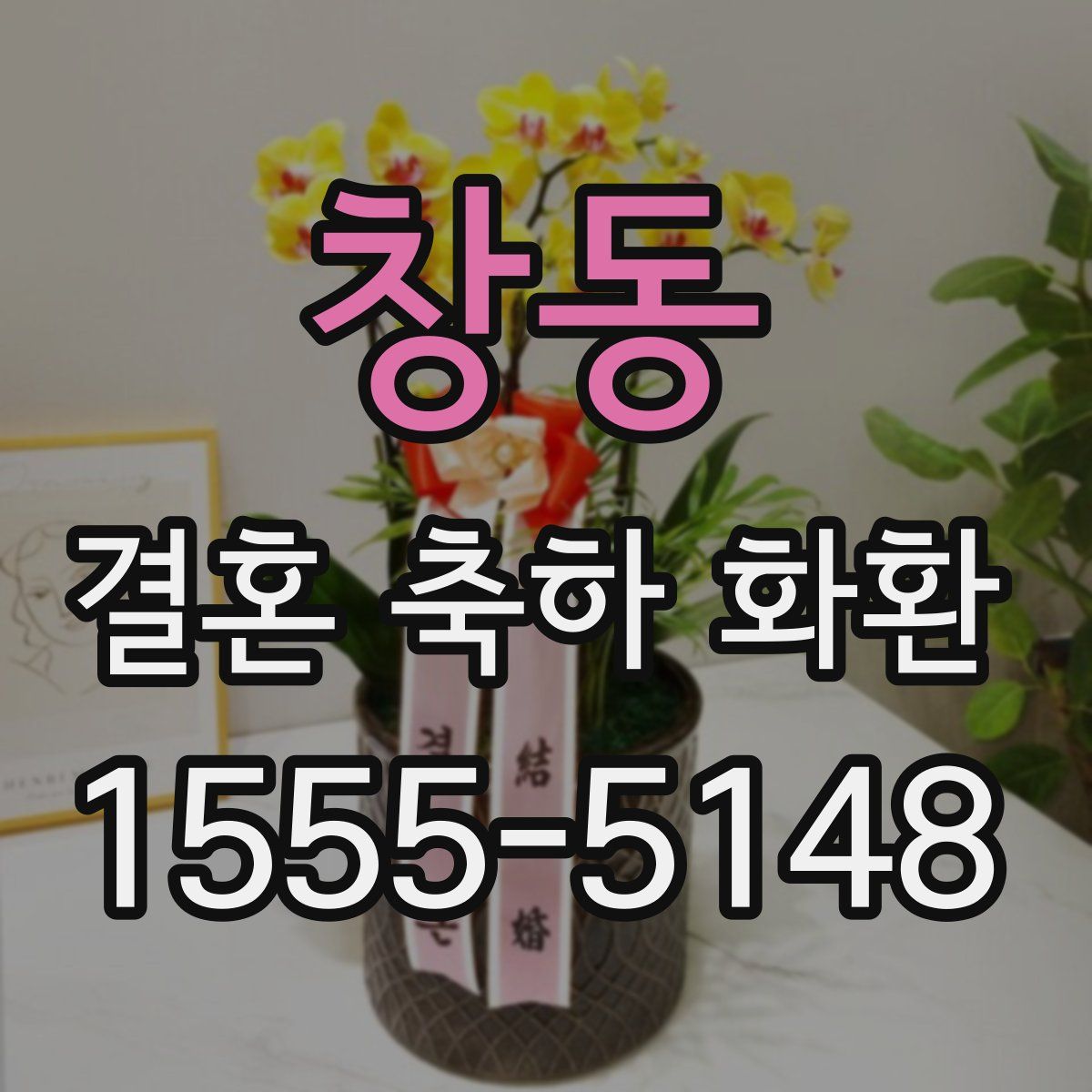 창동 결혼 축하 화환