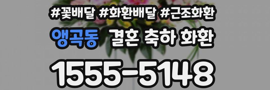 앵곡동 결혼 축하 화환