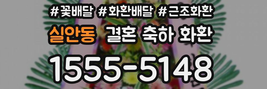 실안동 결혼 축하 화환