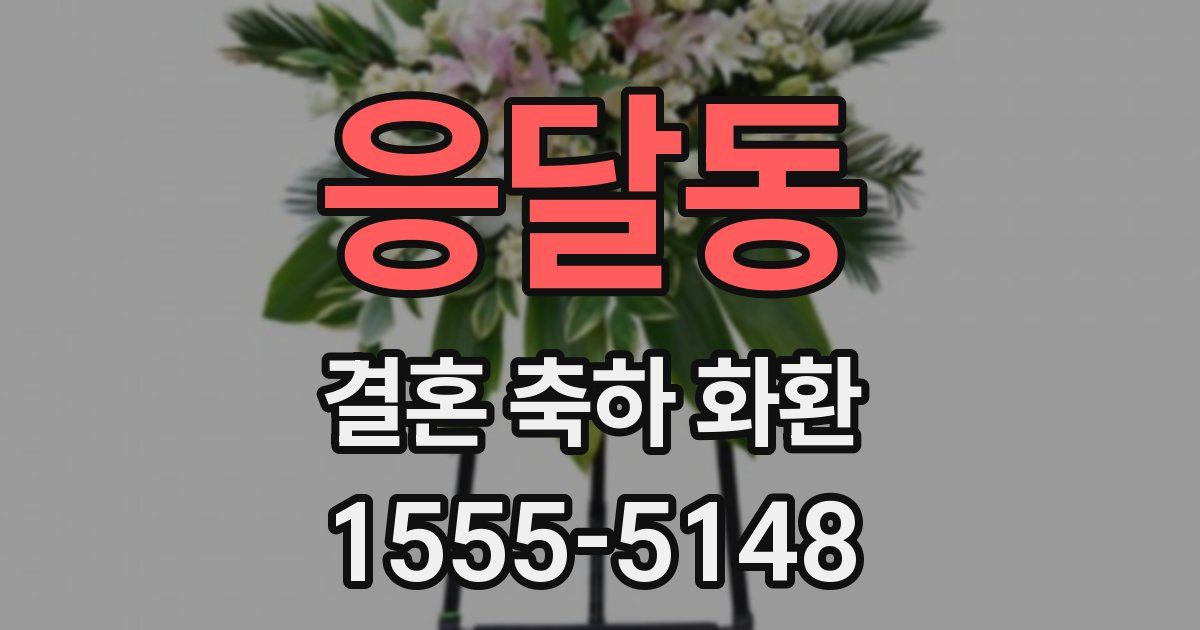 응달동 결혼 축하 화환