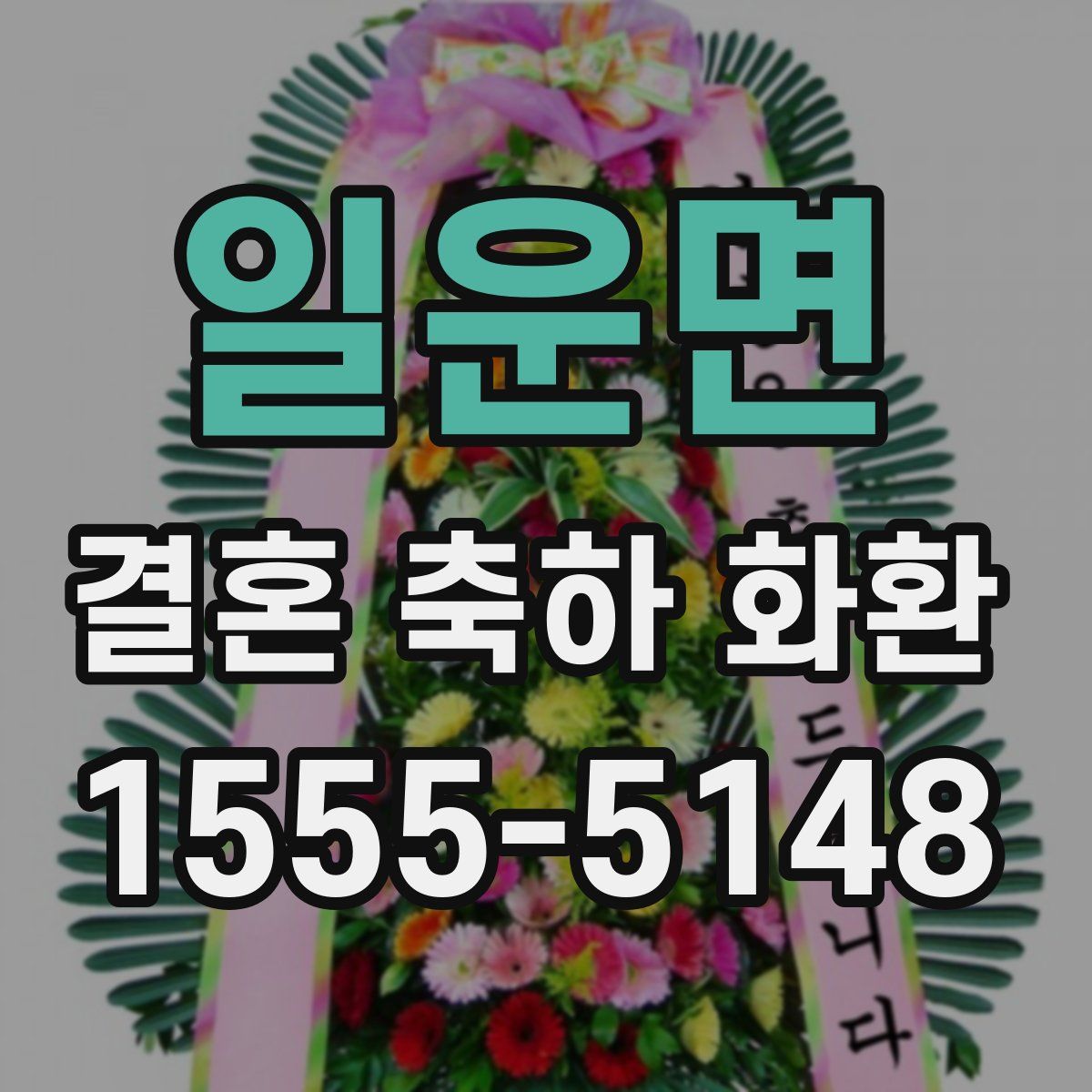 일운면 결혼 축하 화환