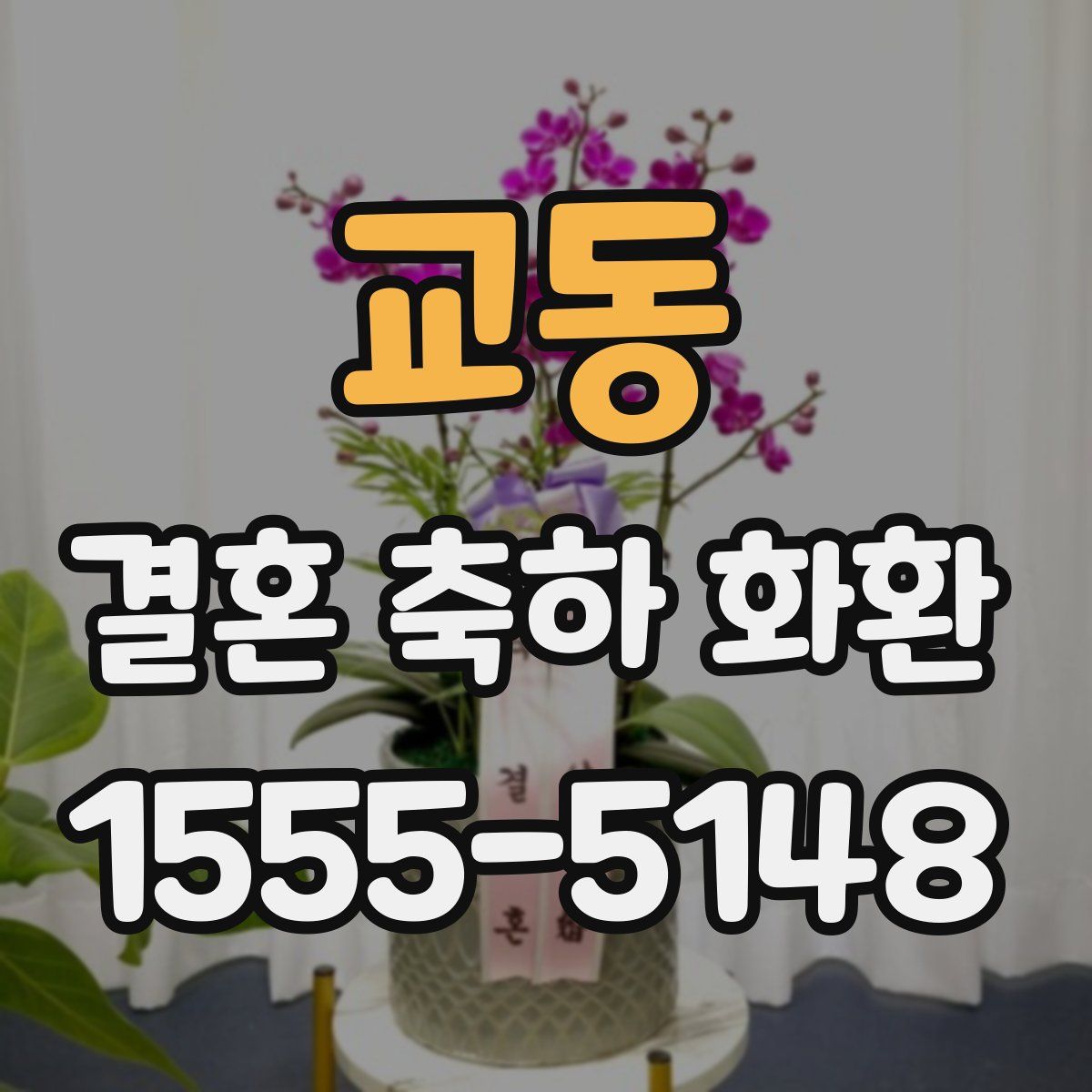 교동 결혼 축하 화환