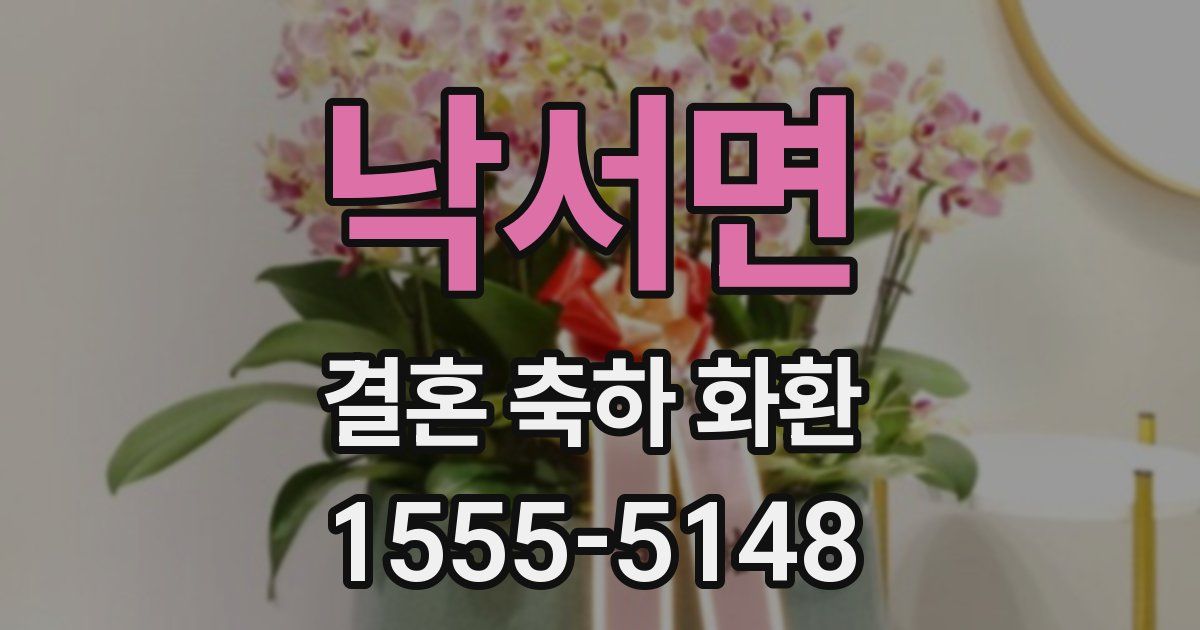 낙서면 결혼 축하 화환