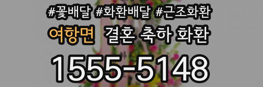 여항면 결혼 축하 화환