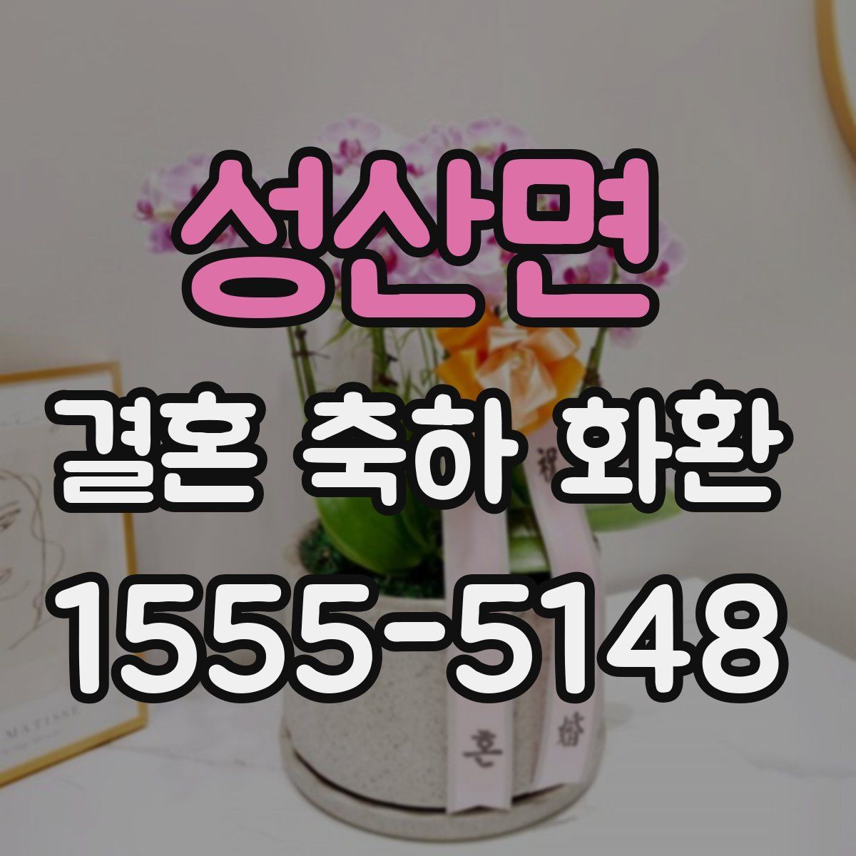 성산면 결혼 축하 화환