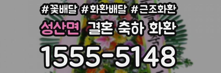 성산면 결혼 축하 화환