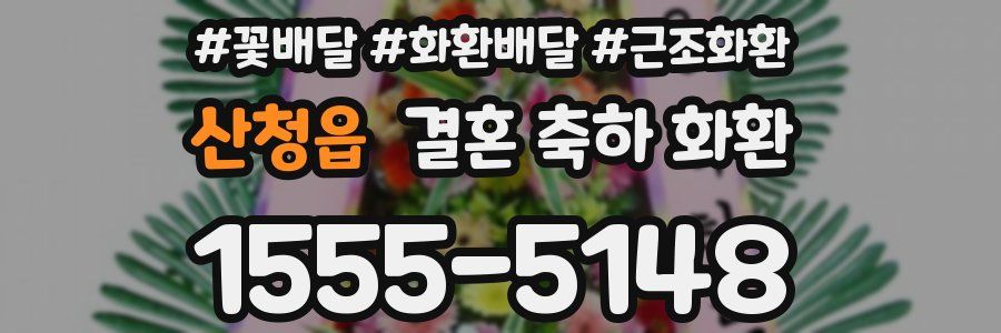 산청읍 결혼 축하 화환