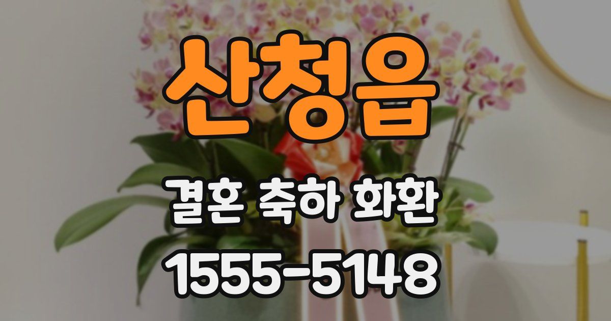 산청읍 결혼 축하 화환