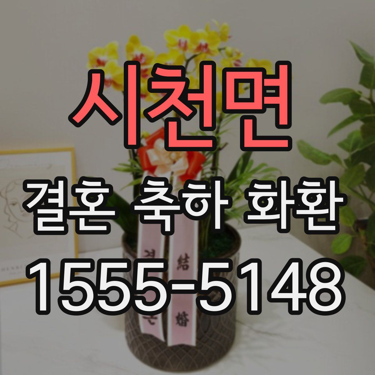 시천면 결혼 축하 화환