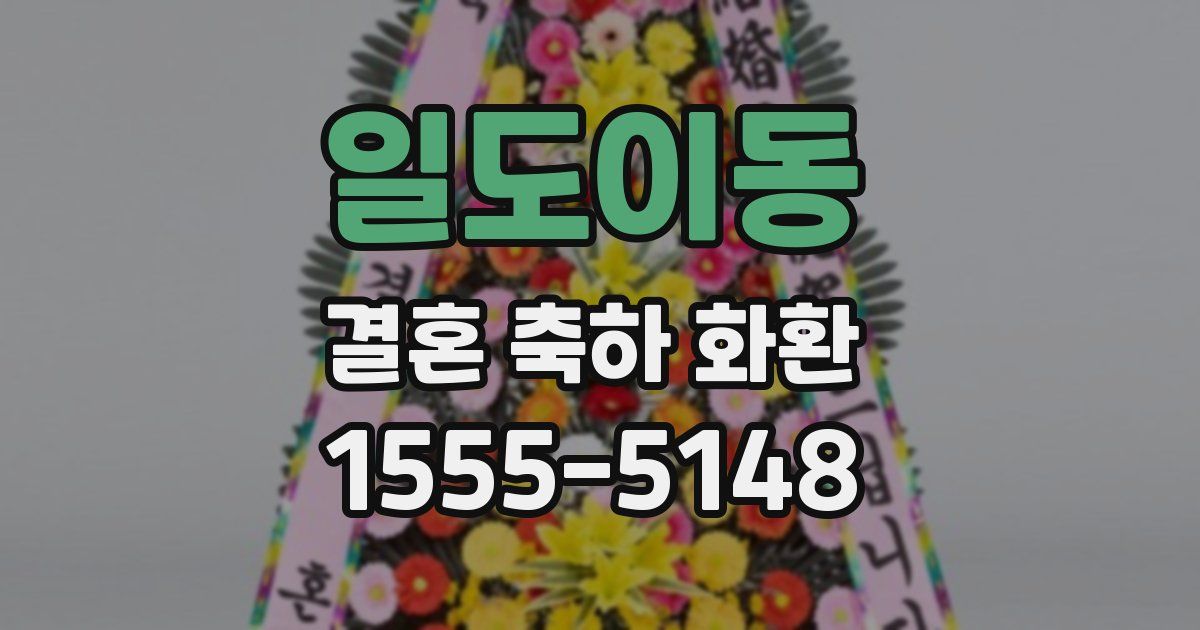 일도이동 결혼 축하 화환