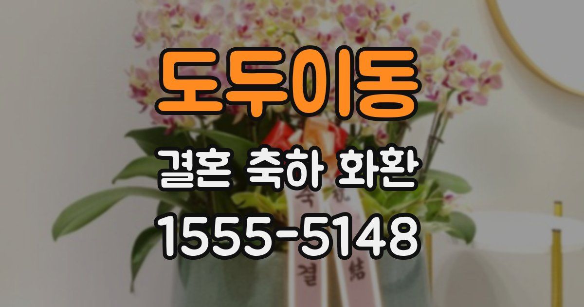 도두이동 결혼 축하 화환