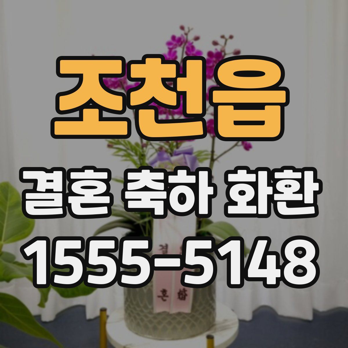 조천읍 결혼 축하 화환