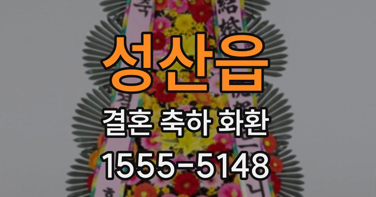 성산읍 결혼 축하 화환