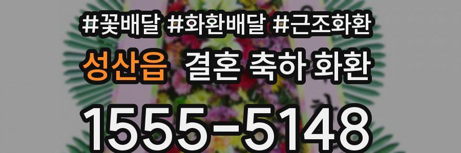 성산읍 결혼 축하 화환