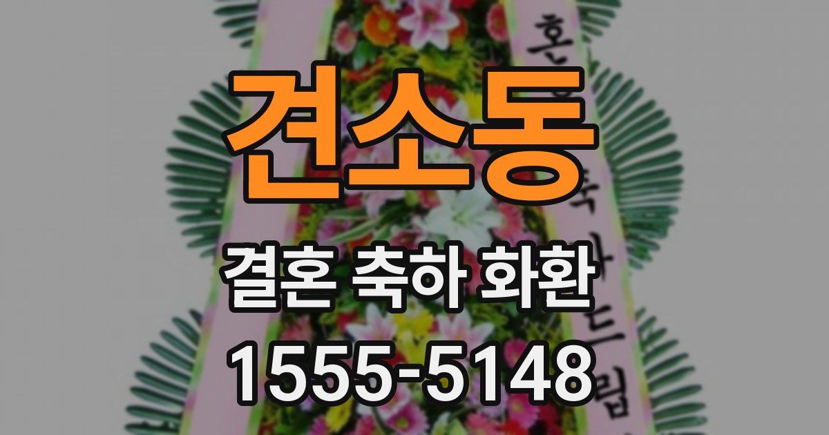 견소동 결혼 축하 화환