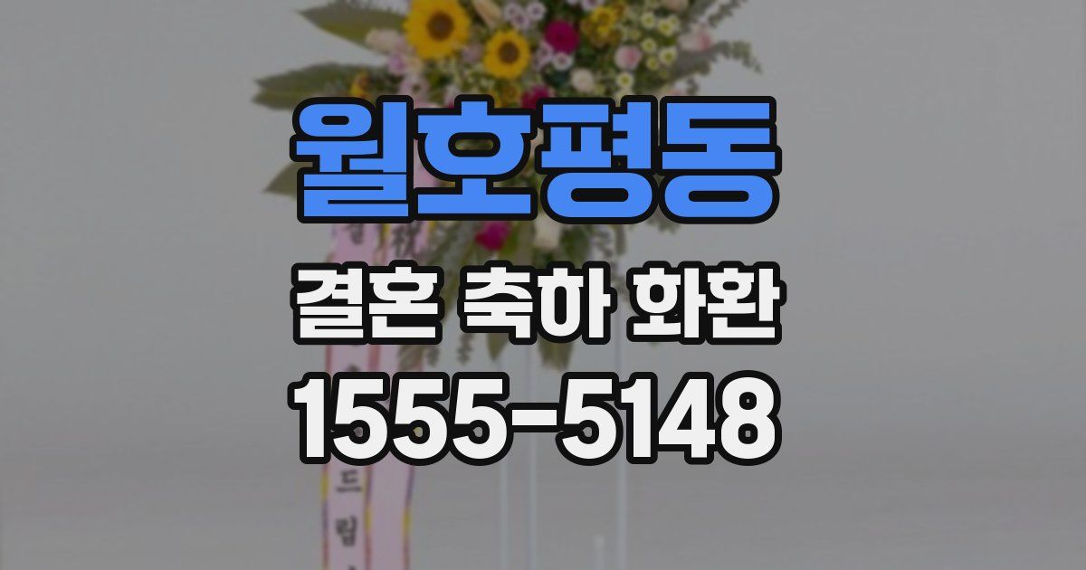 월호평동 결혼 축하 화환