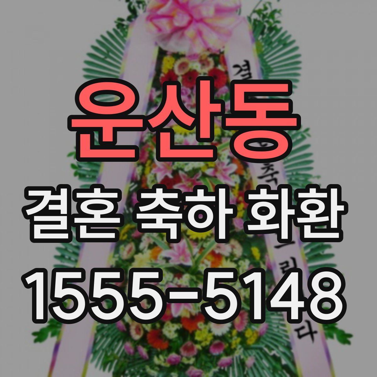 운산동 결혼 축하 화환