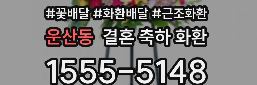 운산동 결혼 축하 화환