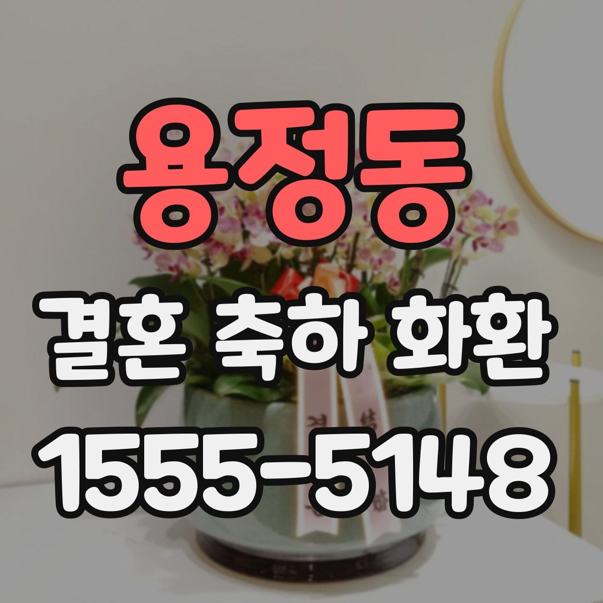 용정동 결혼 축하 화환