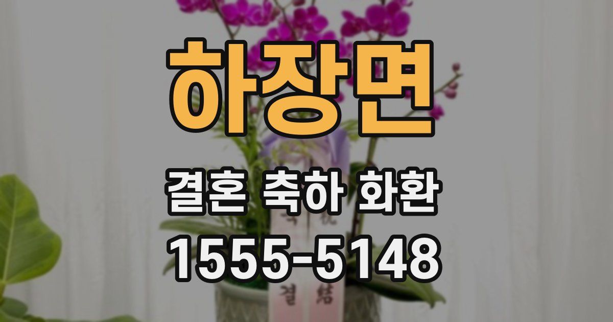 하장면 결혼 축하 화환