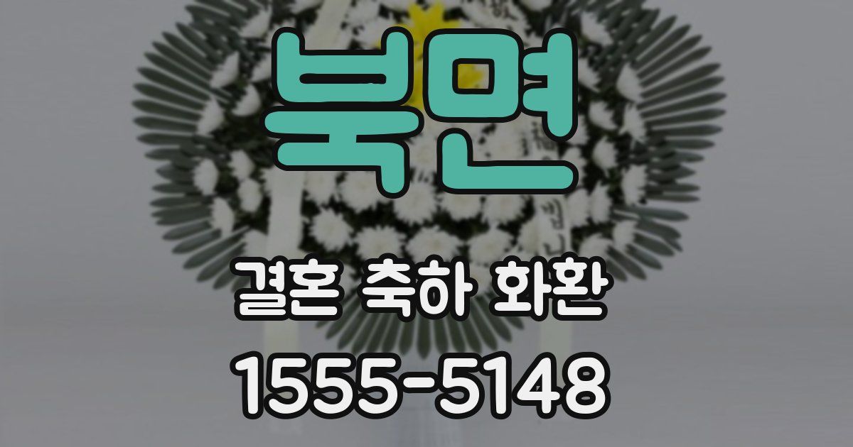 북면 결혼 축하 화환