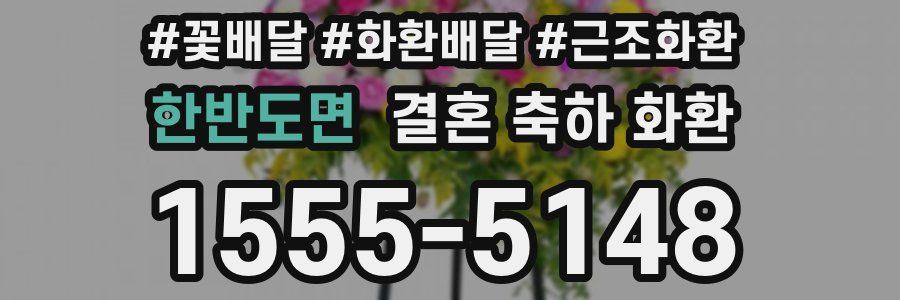 한반도면 결혼 축하 화환