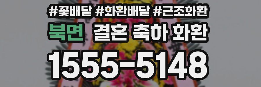 북면 결혼 축하 화환