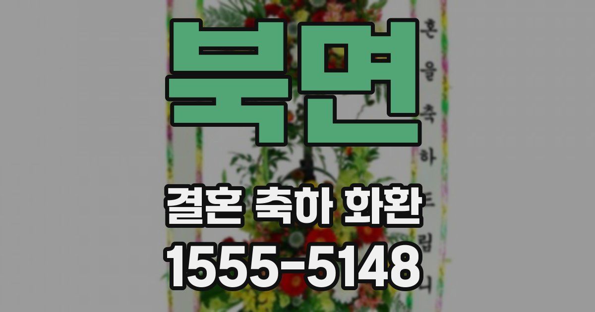북면 결혼 축하 화환
