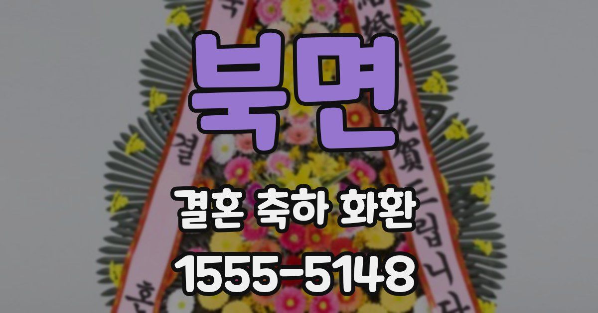 북면 결혼 축하 화환