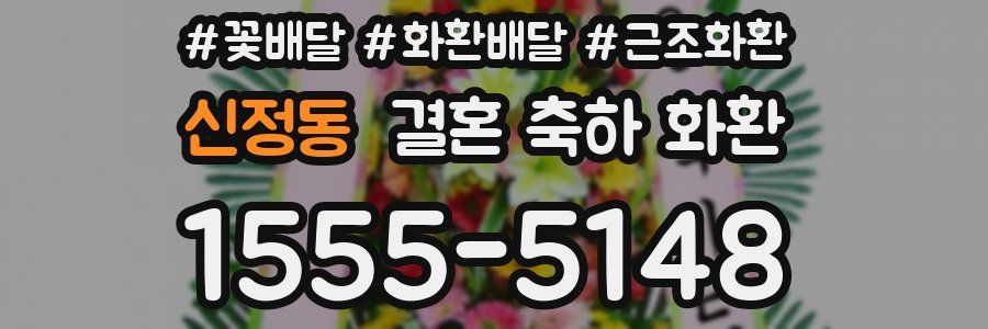 신정동 결혼 축하 화환