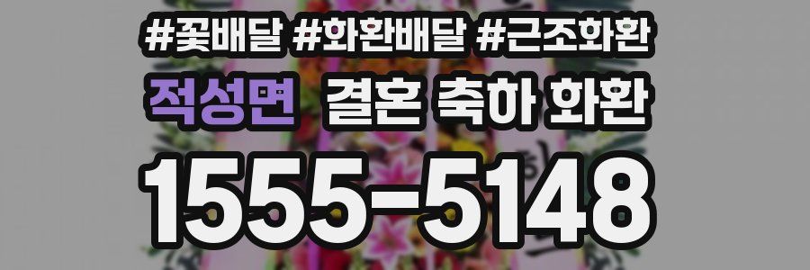 적성면 결혼 축하 화환