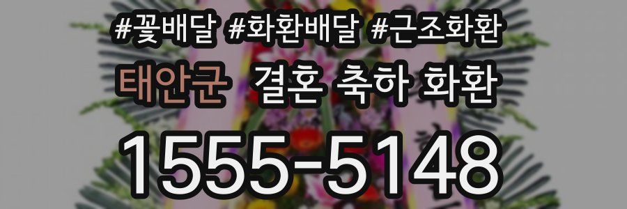 태안군 결혼 축하 화환