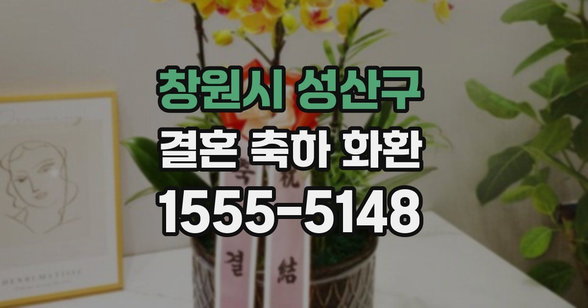 창원시 성산구 결혼 축하 화환