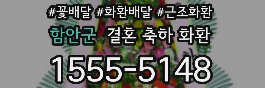 함안군 결혼 축하 화환
