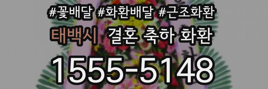 태백시 결혼 축하 화환