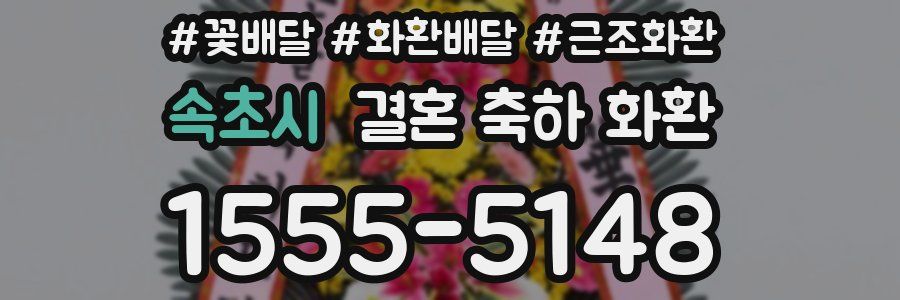 속초시 결혼 축하 화환