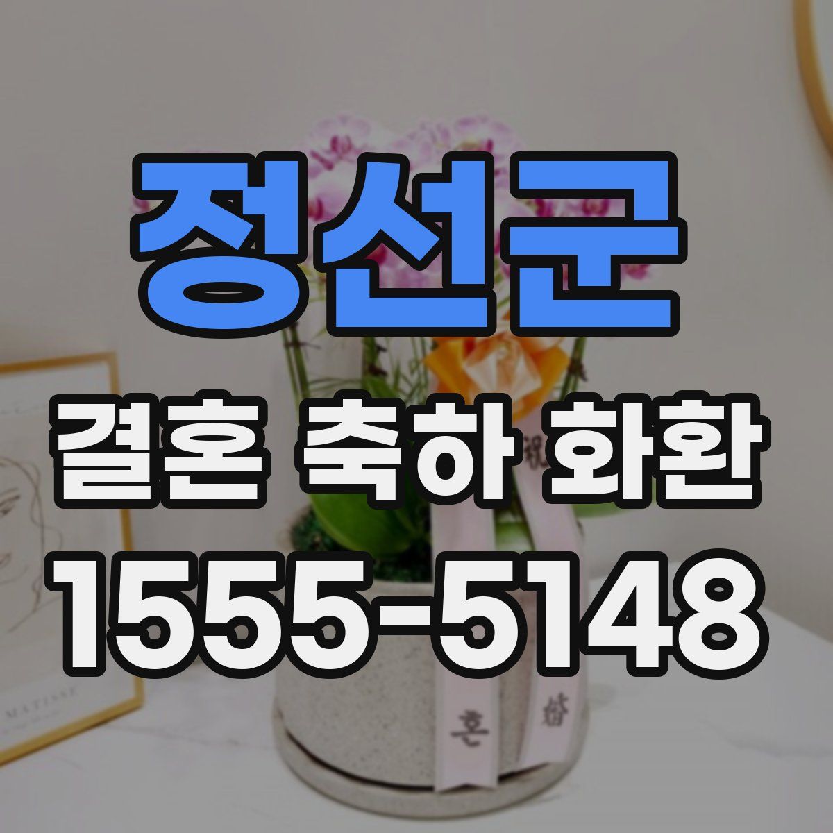 정선군 결혼 축하 화환