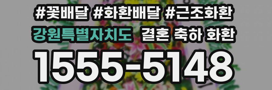 강원특별자치도 결혼 축하 화환