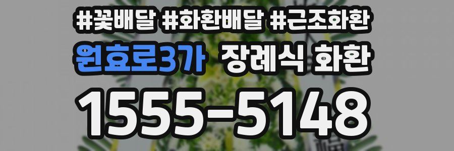 원효로3가 장례식 화환