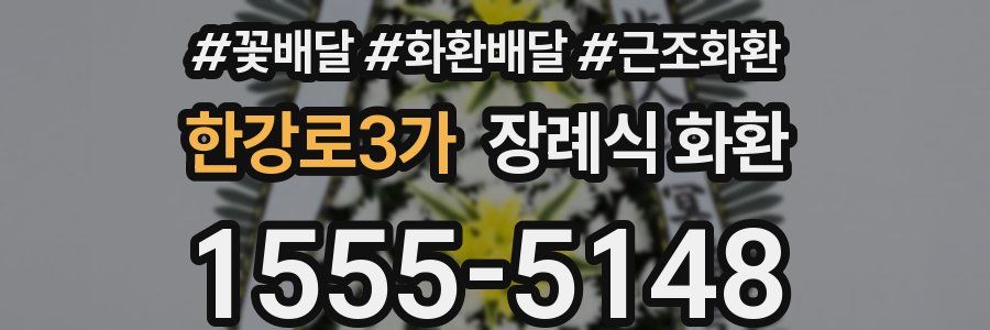 한강로3가 장례식 화환