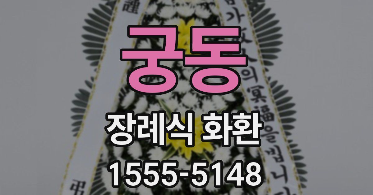궁동 장례식 화환