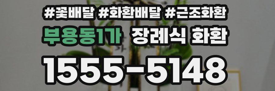 부용동1가 장례식 화환