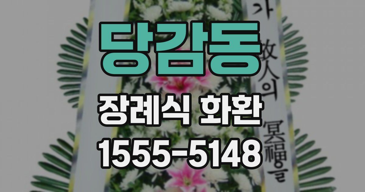 당감동 장례식 화환